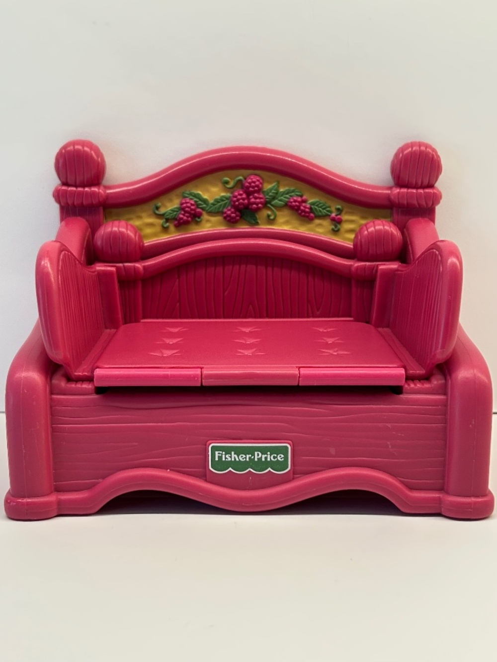 Vintage 90s Fisher Price Briarberry Bears Furniture Fold-out Couch Bed (93F)
